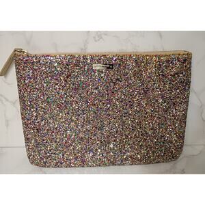 KATE SPADE NEW YORK "Gia" Sparkler Multi-Color Large Gitter Clutch
